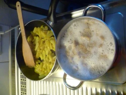 Bratkartoffeln mit Mehlknoedel