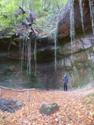 Felsen direkt am Anfang