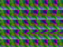 Ein Stereogramm mit einer Textur aus ImageMagick