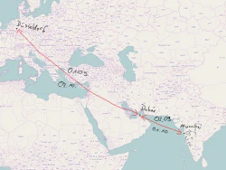 Geplante Route in grosser Uebersicht