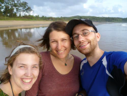 tschellufjek, Nina und ich am Strand